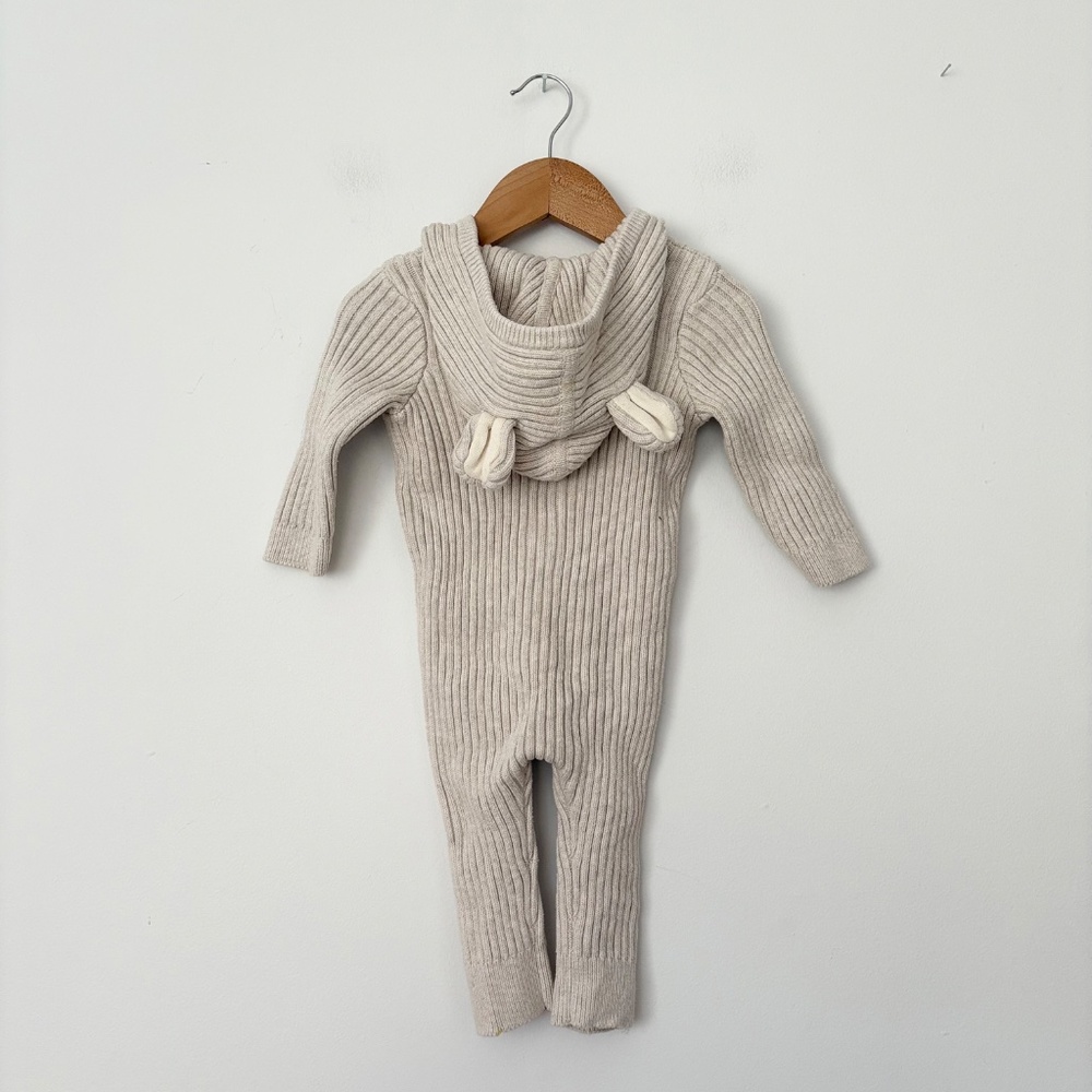 Hanna Anderson knit bear onesie - Picture 3 of 4